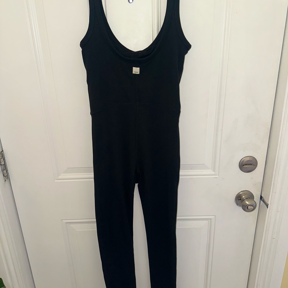 Vuori Black Sleeveless Jumpsuit with Tank-Style Top
